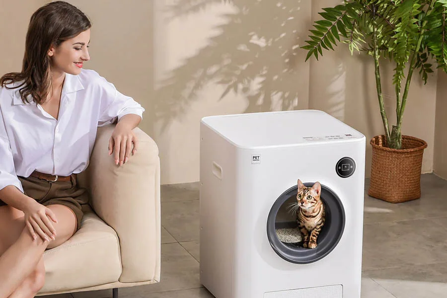 how does the litter robot work