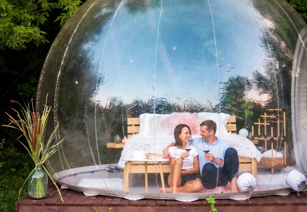 bubble tent date night